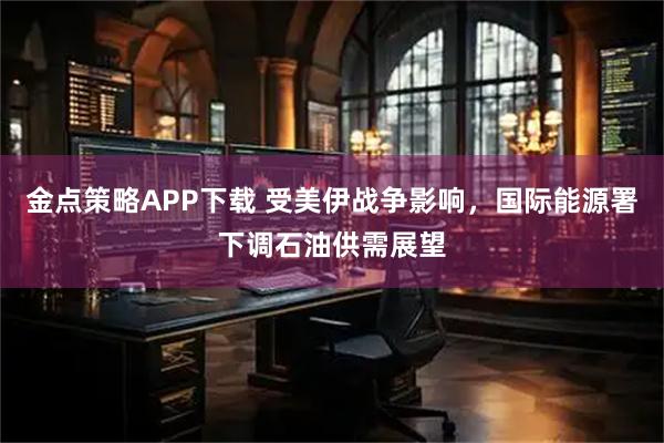 金点策略APP下载 受美伊战争影响，国际能源署下调石油供需展望